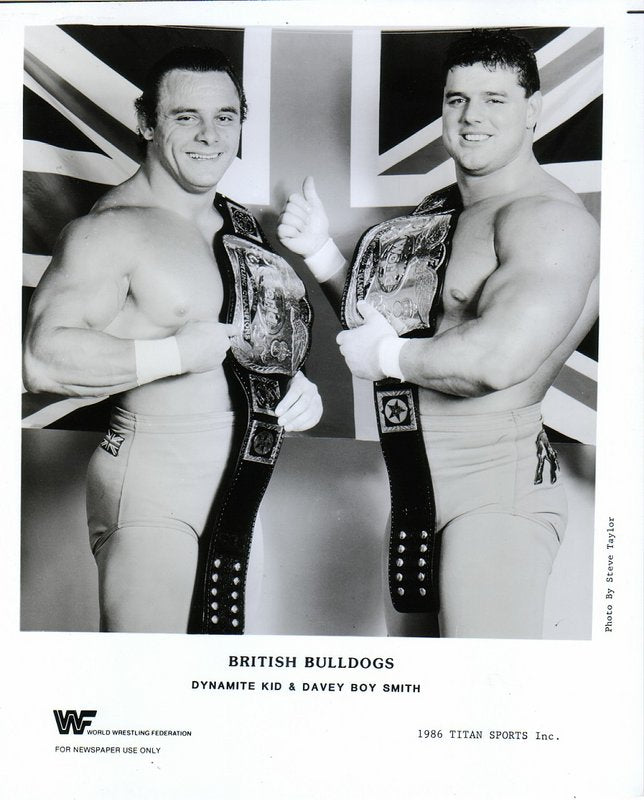 1986 WWF TAG TEAM CHAMPIONS British Bulldogs PWcatalog