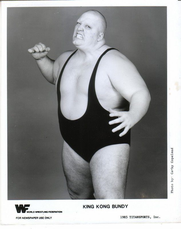 1985 King Kong Bundy (debut promo) PWcatalog