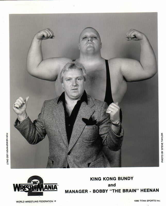 1986 King Kong Bundy w/Bobby "The Brain" Heenan WM2 PWcatalog