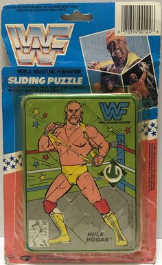 Hulk Hogan Sliding Puzzle with Ultimate Warrior & Jake Roberts on the card PWcatalog