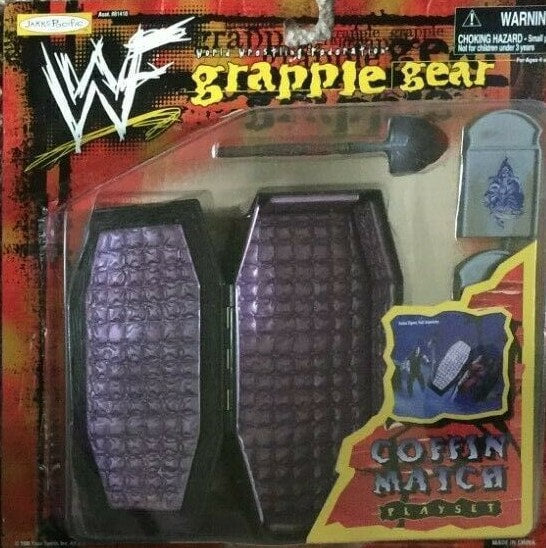 1998 WWF Jakks Pacific Grapple Gear Series 1: Coffin Match Playset Action & Toy Figures PWcatalog