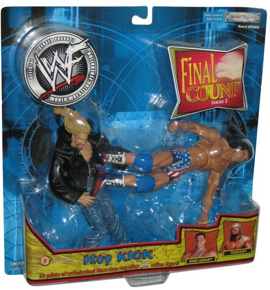 2002 WWF Jakks Pacific Final Count Series 2 "Drop Kick": Kurt Angle & Triple H Action & Toy Figures PWcatalog