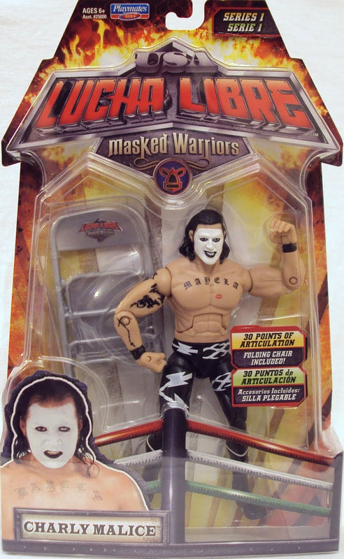 Luche Libre USA Playmates Toys Masked Warriors 1 Charly Malice Action & Toy Figures PWcatalog