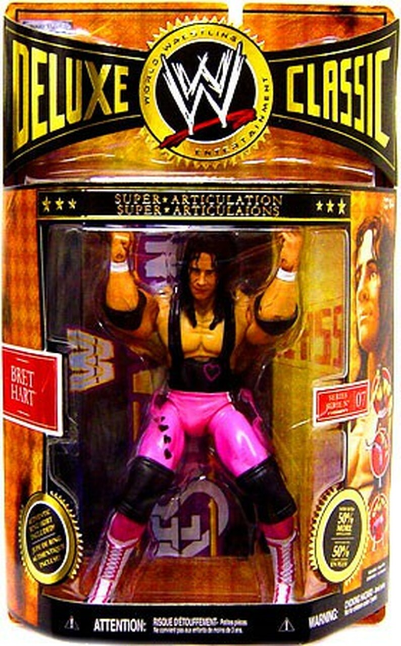 WWE Jakks Pacific Deluxe Classic Superstars 7 Bret Hart Action & Toy Figures PWcatalog
