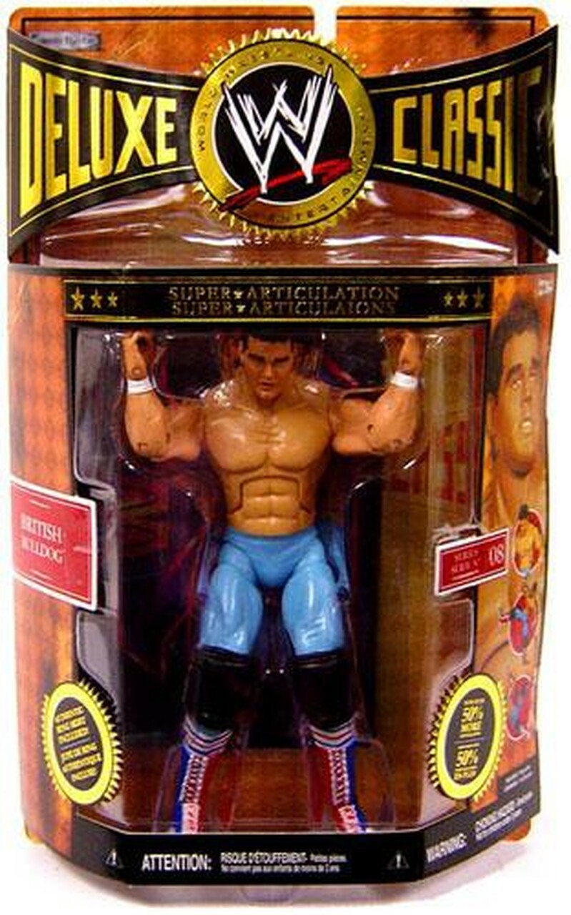 WWE Jakks Pacific Deluxe Classic Superstars 8 British Bulldog Action & Toy Figures PWcatalog