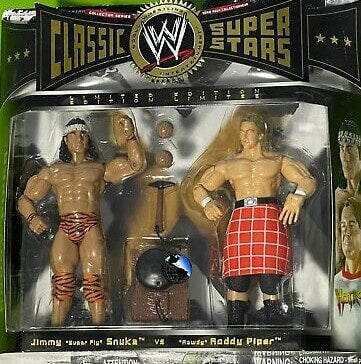 WWE Jakks Pacific Classic Superstars 2-Packs 2 Jimmy "Super Fly" Snuka vs. "Rowdy" Roddy Piper Action & Toy Figures PWcatalog