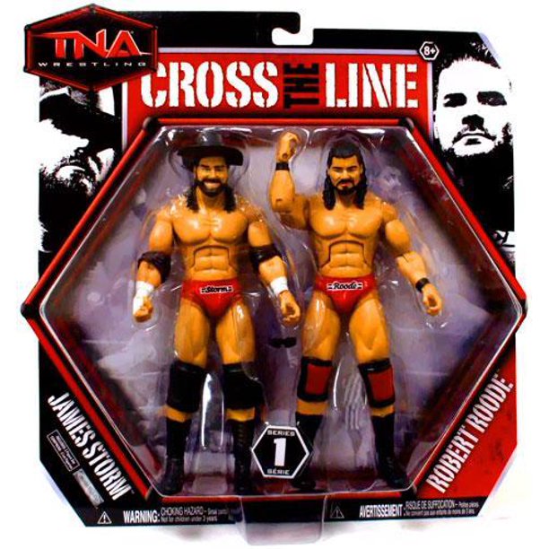 TNA/Impact Wrestling Jakks Pacific Cross the Line 1 James Storm & Robert Roode Action & Toy Figures PWcatalog
