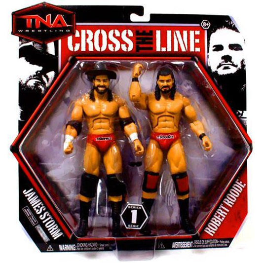 TNA/Impact Wrestling Jakks Pacific Cross the Line 1 James Storm & Robert Roode Action & Toy Figures PWcatalog