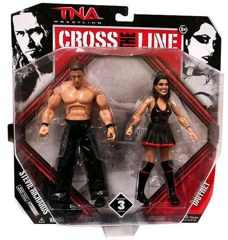 TNA/Impact Wrestling Jakks Pacific Cross the Line 3 Stevie Richards & Daffney Action & Toy Figures PWcatalog