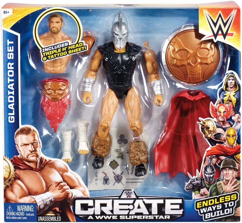 WWE Mattel Create a WWE Superstar 1 Gladiator Set Action & Toy Figures PWcatalog