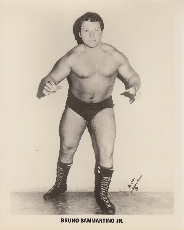1980's WWF Bruno (David) Sammartino Jr. vintage Promo Photo PWcatalog