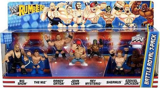 WWE Mattel Rumblers 2 Battle Royal 7-Pack: Big Show, The Miz, Randy Orton, John Cena, Rey Mysterio, Sheamus & Ezekiel Jackson Action & Toy Figures PWcatalog