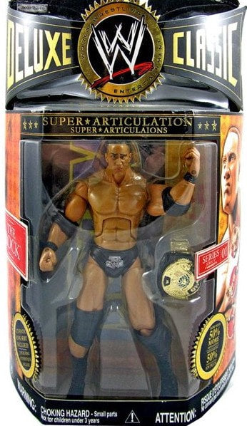 WWE Jakks Pacific Deluxe Classic Superstars 1 The Rock Action & Toy Figures PWcatalog