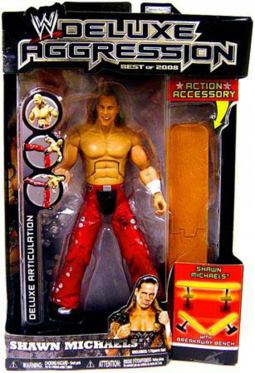 WWE Jakks Pacific Deluxe Aggression Best of 2008 Shawn Michaels Action & Toy Figures PWcatalog