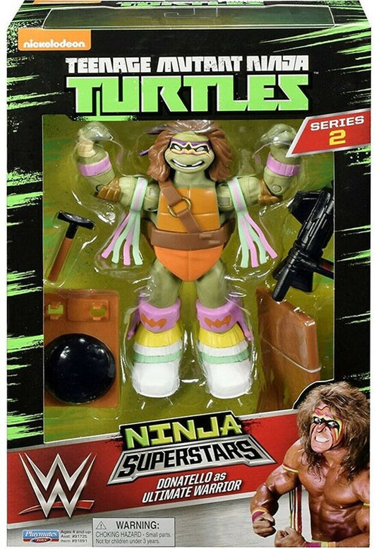 WWE Playmates Toys Teenage Mutant Ninja Turtles WWE Ninja Superstars 2 Donatello as Ultimate Warrior Action & Toy Figures PWcatalog