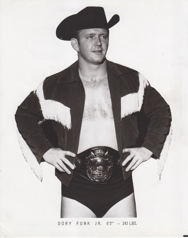 1970 NWA CHAMPION Dory Funk Jr. Promo Photo PWcatalog