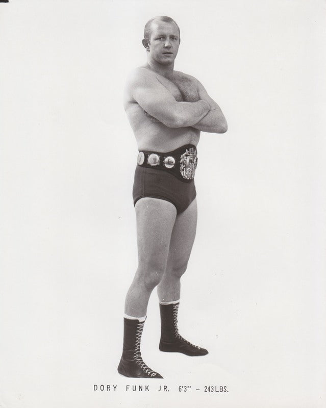1970's NWA CHAMPION Dory Funk Jr. Promo Photo PWcatalog