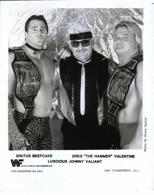 1985 WWF TAG TEAM CHAMPIONS Beefcake Valentine w/Johnny Valiant PWcatalog