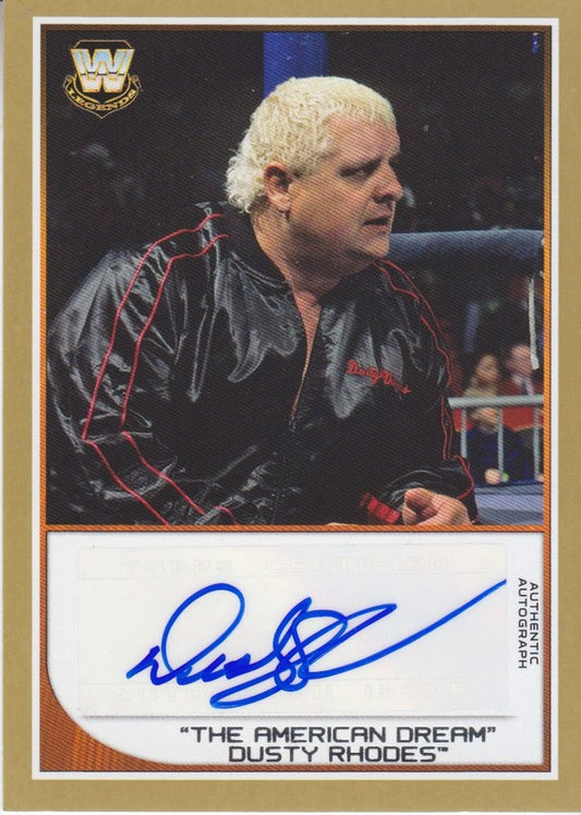2016 WWE Topps Road to Wrestlemania Dusty Rhodes Auto #5/10 2017 approx value:$150 PW Catalog