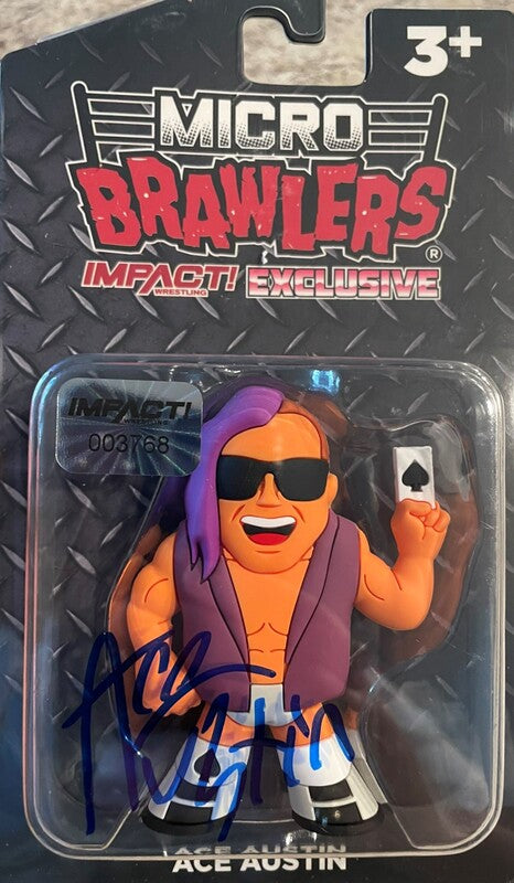 TNA/Impact Wrestling Pro Wrestling Tees Impact! Wrestling Exclusive Micro Brawlers 2 Ace Austin Action & Toy Figures PWcatalog