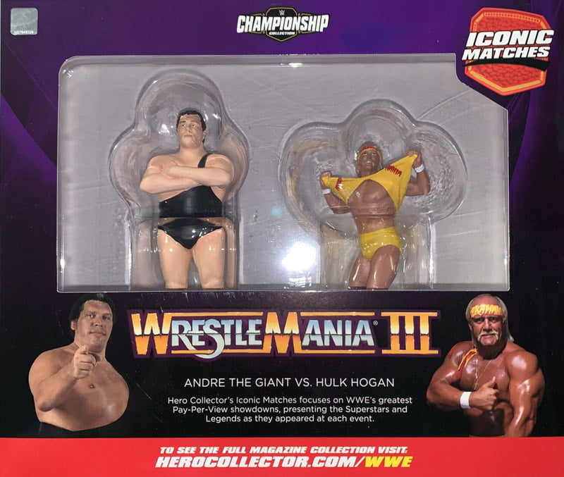 WWE Eaglemoss Hero Collector Championship Collection Multipack: WrestleMania III: Andre the Giant vs. Hulk Hogan Action & Toy Figures PWcatalog