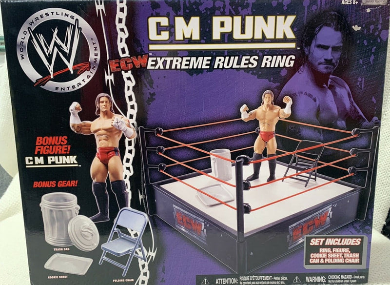 WWE Jakks Pacific ECW Extreme Rules Ring [With CM Punk Action & Toy Figures PWcatalog