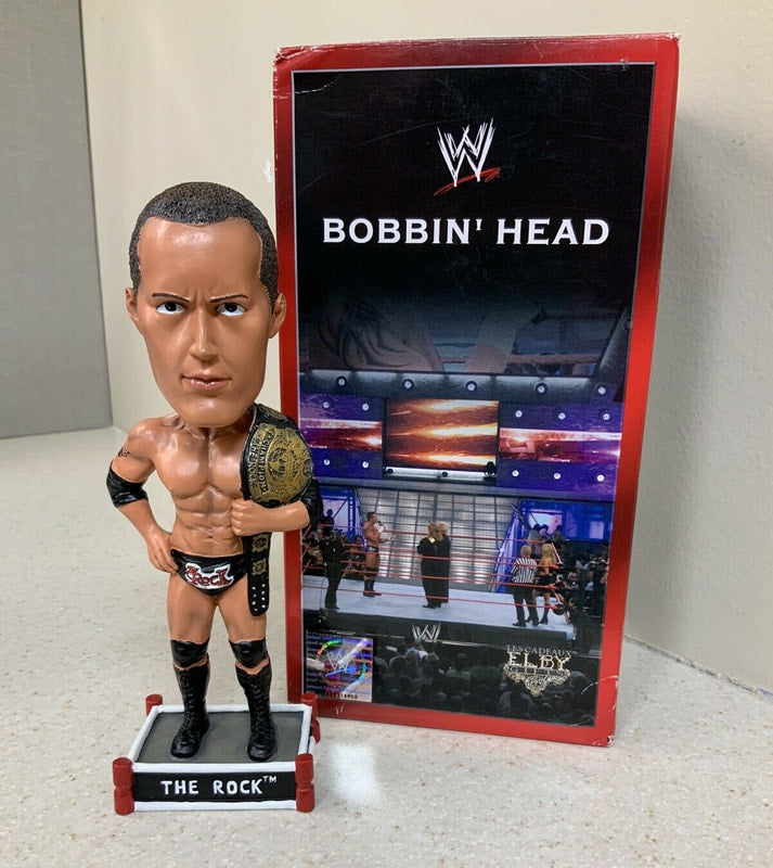 WWE Elby Gifts Inc. Bobbin' Heads The Rock Action & Toy Figures PWcatalog