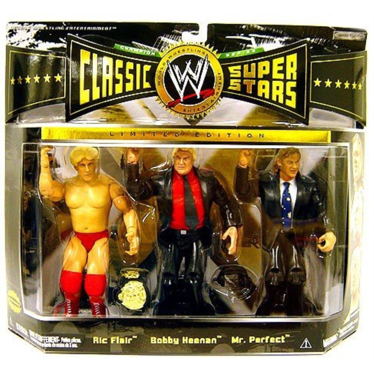 WWE Jakks Pacific Classic Superstars 3-Packs 8 Ric Flair, Bobby Heenan & Mr. Perfect Action & Toy Figures PWcatalog