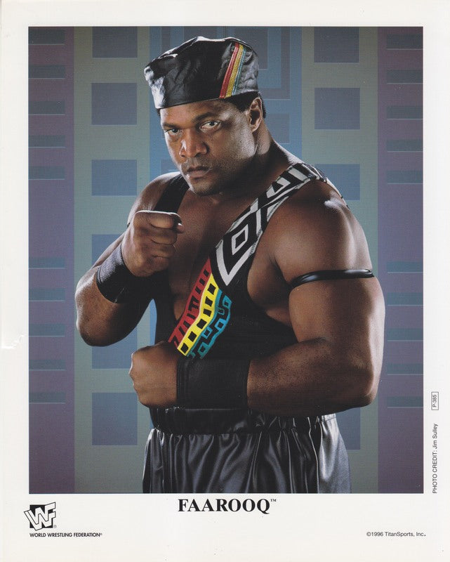 1996 Faarooq P385 (debut promo) color PW Catalog