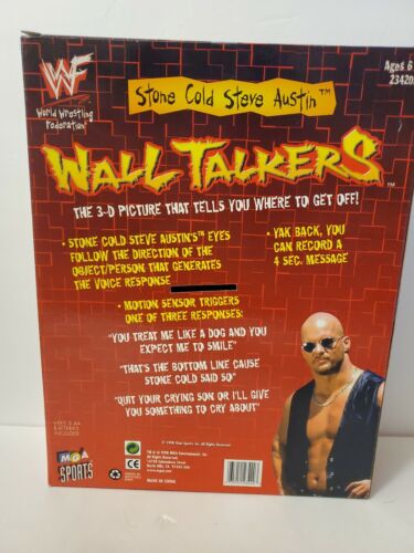 WWF Steve Austin wall talkers 3d picture MGA Entertainmen PWcatalog