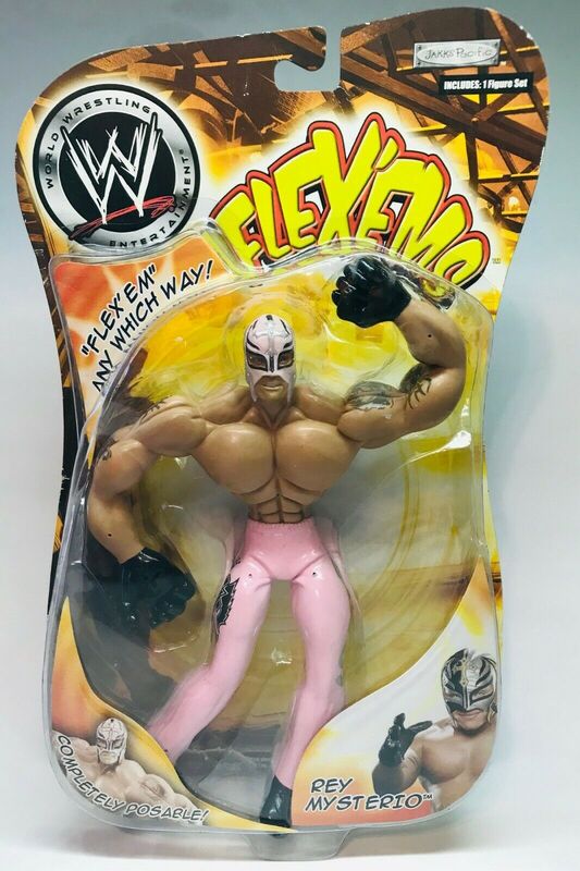 WWE Jakks Pacific Flex 'Ems 14 Rey Mysterio Action & Toy Figures PWcatalog