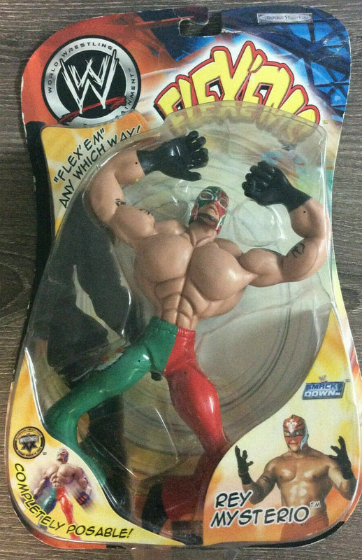 WWE Jakks Pacific Flex 'Ems 5 Rey Mysterio Action & Toy Figures PWcatalog