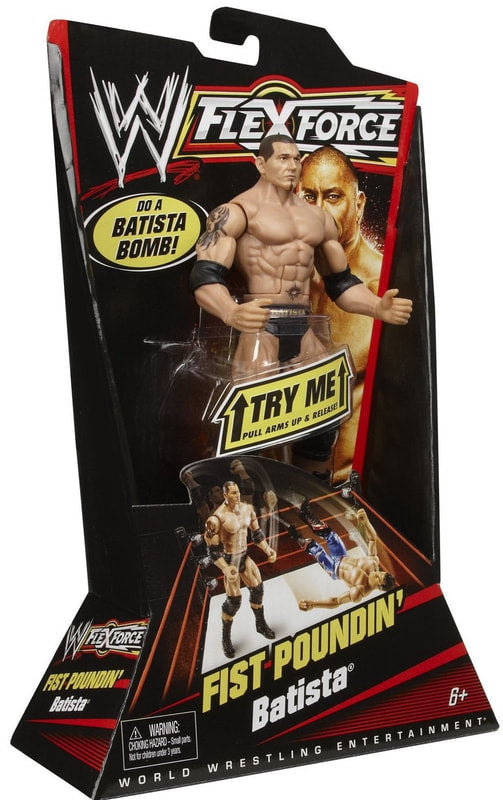 WWE Mattel Flex Force 1 Fist Poundin' Batista Action & Toy Figures PWcatalog