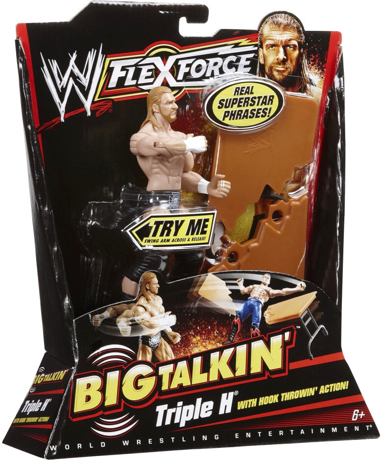 WWE Mattel Flex Force Big Talkin' Big Talkin' Triple H Action & Toy Figures PWcatalog