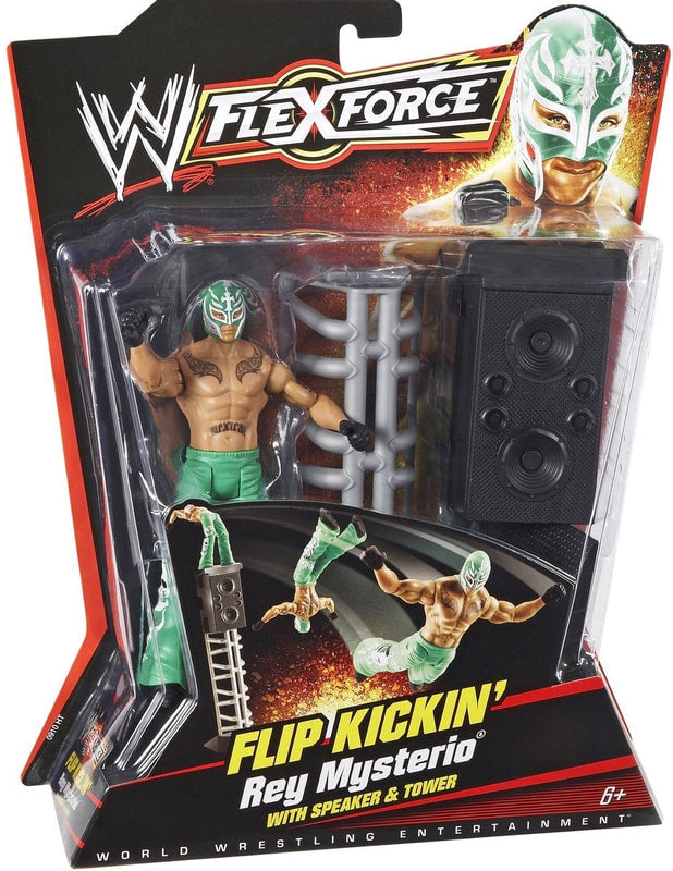 WWE Mattel Flex Force Deluxe Flip Kickin' Rey Mysterio Action & Toy Figures PWcatalog