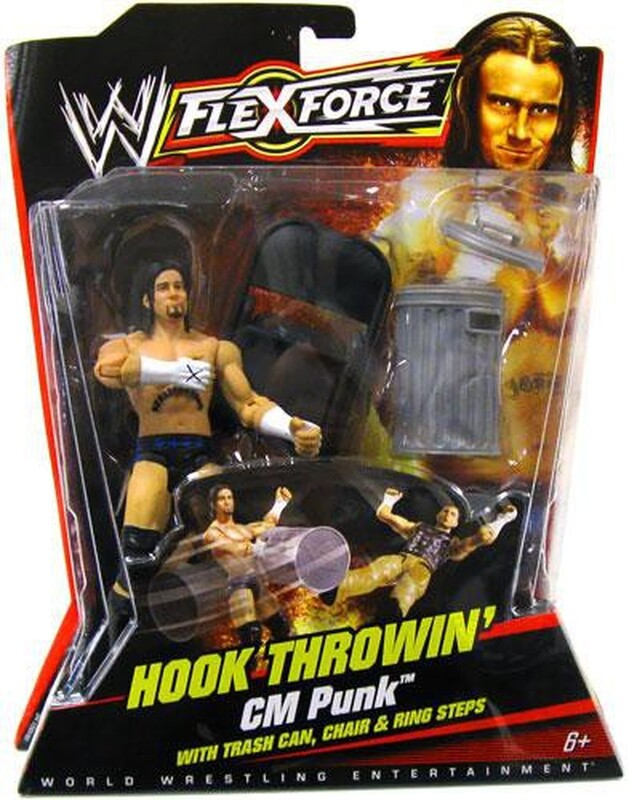 WWE Mattel Flex Force Deluxe Hook Throwin' CM Punk Action & Toy Figures PWcatalog
