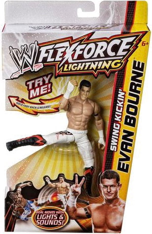 WWE Mattel Flex Force Lightning Swing Kickin' Evan Bourne Action & Toy Figures PWcatalog