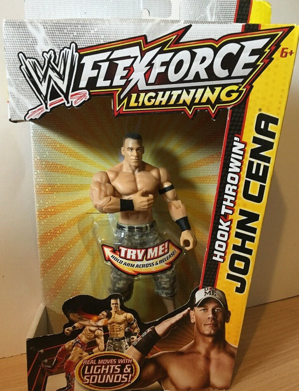 WWE Mattel Flex Force Lightning Hook Throwin' John Cena Action & Toy Figures PWcatalog