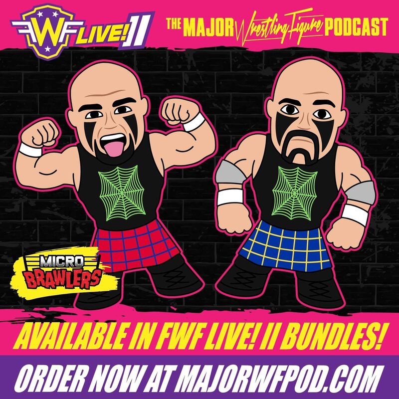 2022 Major Wrestling Figure Podcast Micro Brawlers Headbangers: Mosh & Thrasher Action & Toy Figures PWcatalog