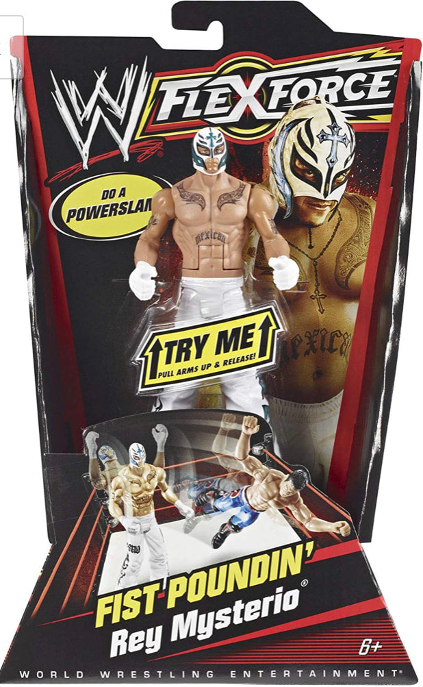 WWE Mattel Flex Force 1 Fist Poundin' Rey Mysterio Action & Toy Figures PWcatalog