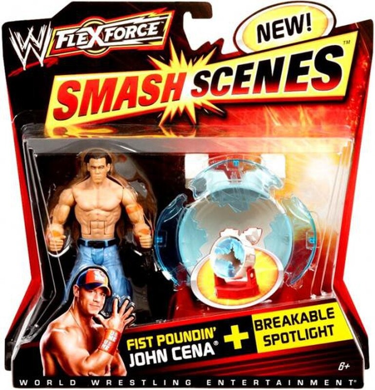 WWE Mattel Flex Force Smash Scenes Fist Poundin' John Cena Action & Toy Figures PWcatalog