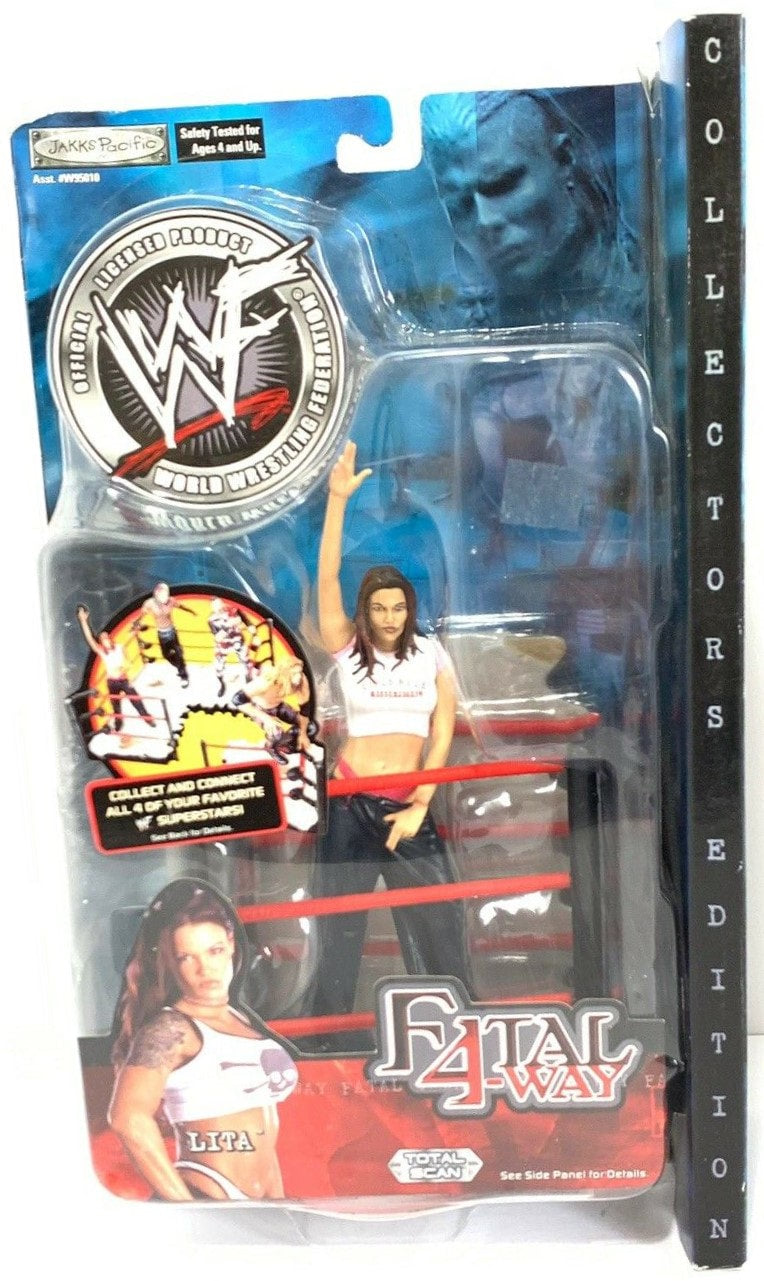 2001 WWE Jakks Pacific Fatal Four Way Series 1 Lita Action & Toy Figures PWcatalog