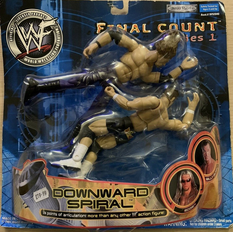 2001 WWF Jakks Pacific Final Count Series 1 "Downward Spiral": Edge & Billy Gunn Action & Toy Figures PWcatalog