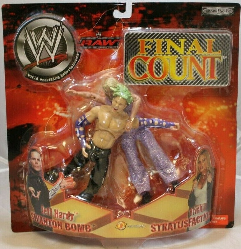 2002 WWE Jakks Pacific Final Count Series 5 "Swanton Bomb/Stratusfaction": Jeff Hardy & Trish Action & Toy Figures PWcatalog