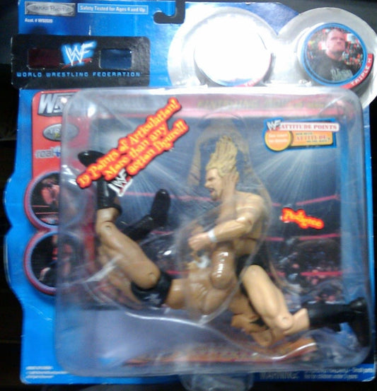 2000 WWF Jakks Pacific Finishing Moves Series 1 "Pedigree": Triple H & The Rock Action & Toy Figures PWcatalog
