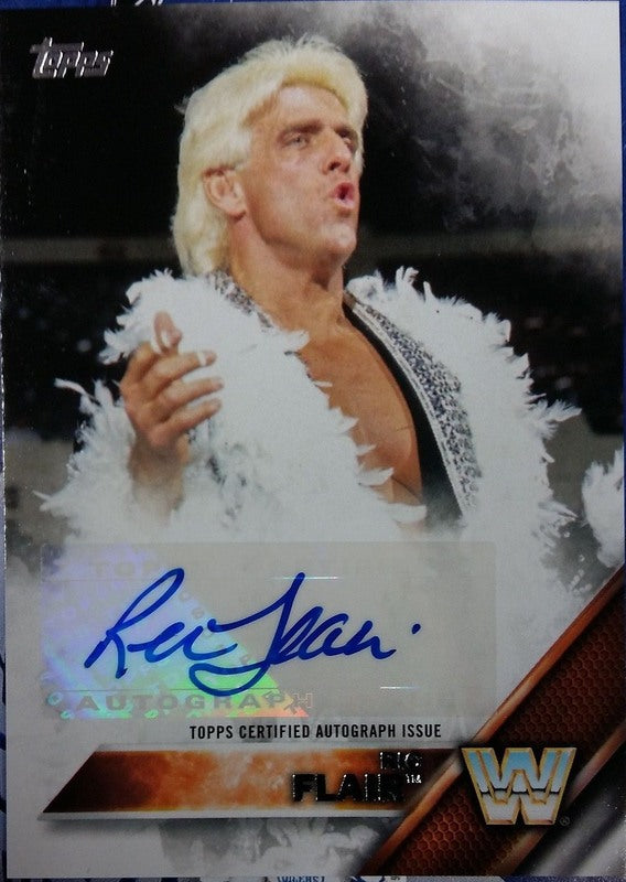 2016 Topps WWE Legend Ric Flair Autograph 2017 approx value:$50 PW Catalog