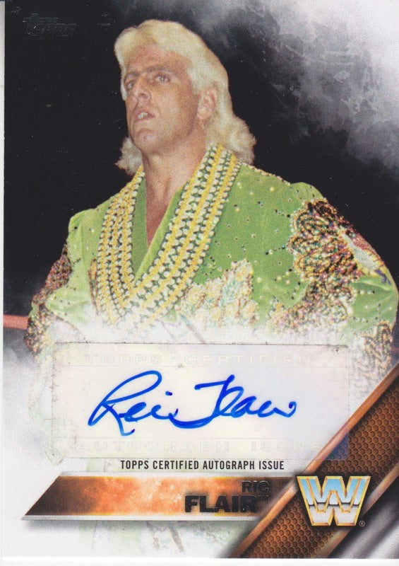 2016 Topps WWE Then, Now,Forever Ric Flair autograph 2017 approx value:$50 PW Catalog