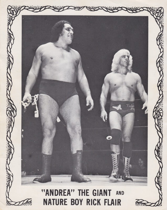 1970's IWA (Quebec) "Andrea" the Giant Ric Flair vintage Promo Photo PWcatalog