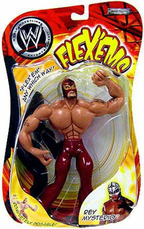 WWE Jakks Pacific Flex 'Ems 9 Rey Mysterio Action & Toy Figures PWcatalog