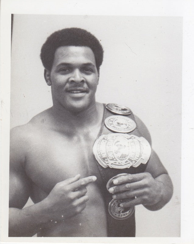 1981 NWA INTERNATIONAL HEAVYWEIGHT CHAMPION Butch Reed vintage 4x5 Promo Photo PWcatalog